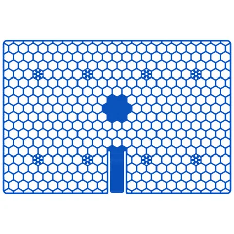 PLASTIC BRICKGUARD (HEXGUARD) - 60 Pack - Black